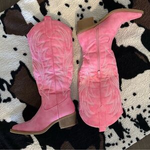 Pink Western Cowboy Boots